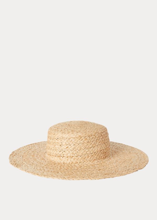 Polo Ralph Lauren Braided Raffia Straw Hat Dame Danmark (CYHJQ2896)